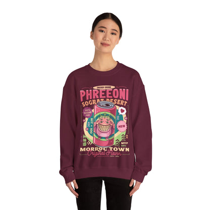 Phreeoni Energy Drink Unisex Crewneck Sweatshirt