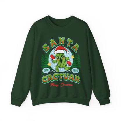 Santa Cactuar Unisex Crewneck Sweatshirt