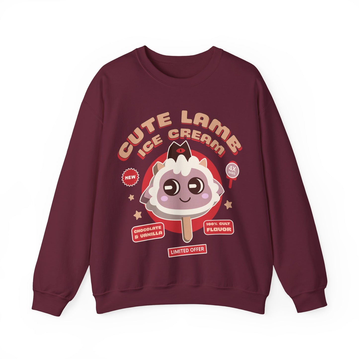 Lamb Ice Cream Unisex Crewneck Sweatshirt