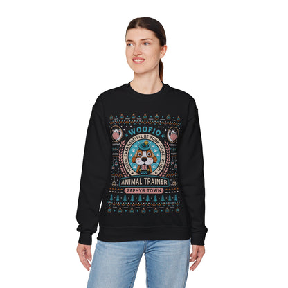 Woofio Zephyr Town Ugly Sweater Crewneck Sweatshirt