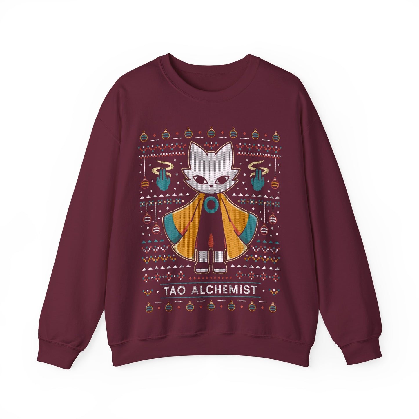 Mysterious Alchemist Ugly Sweater Crewneck Sweatshirt