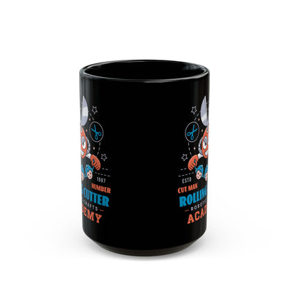 Rolling Cutter Academy Black Mug