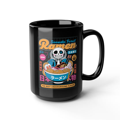 Snowdin Forest Ramen Aesthetic Black Mug