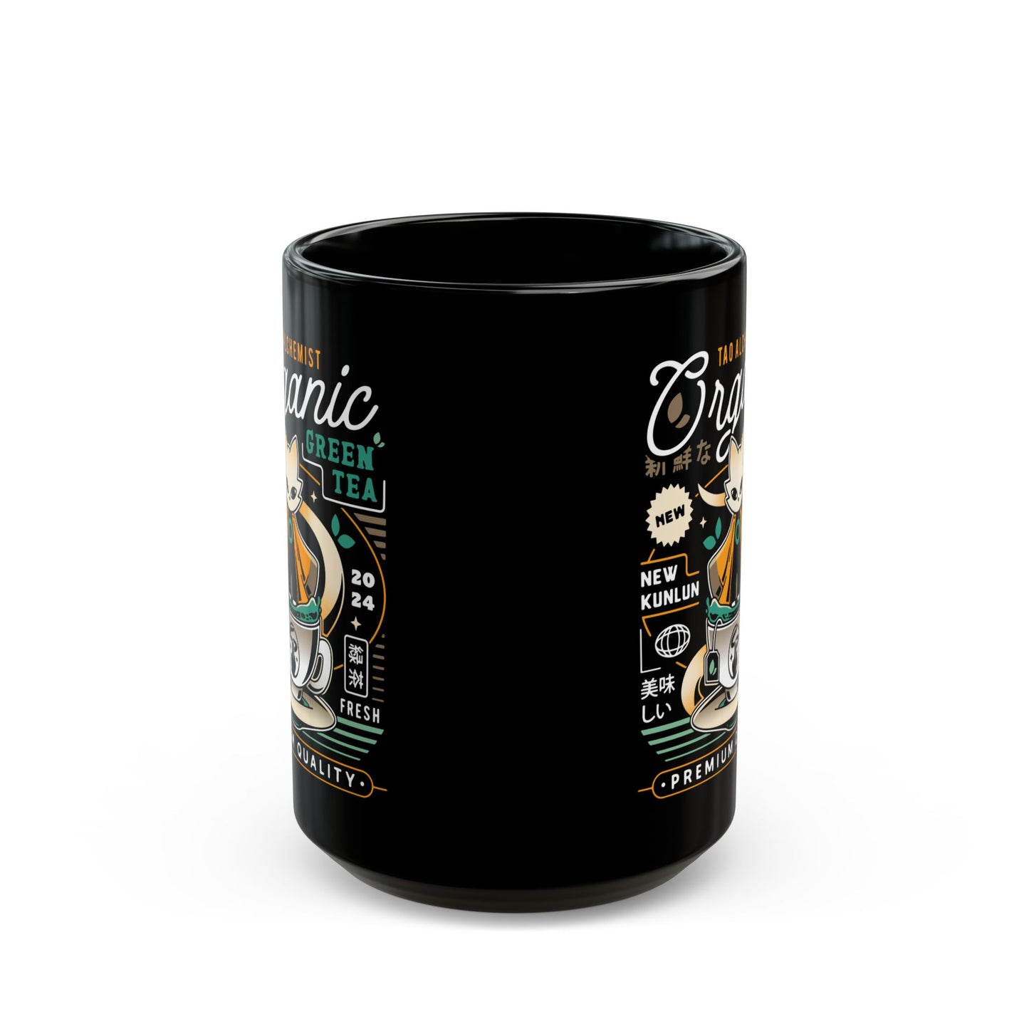 Mysterious Alchemist Green Tea Black Mug