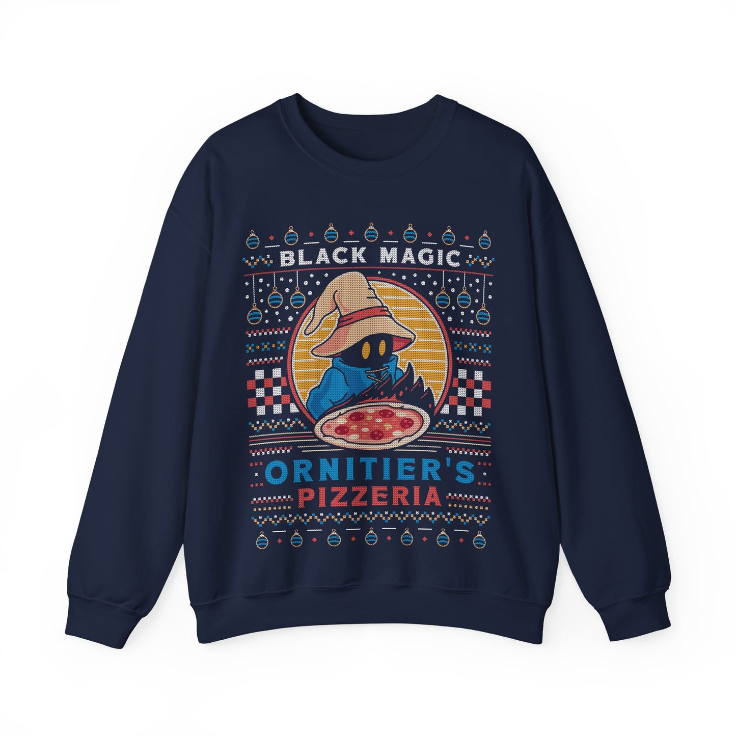 Ornitier Pizzeria Ugly Sweater Crewneck Sweatshirt