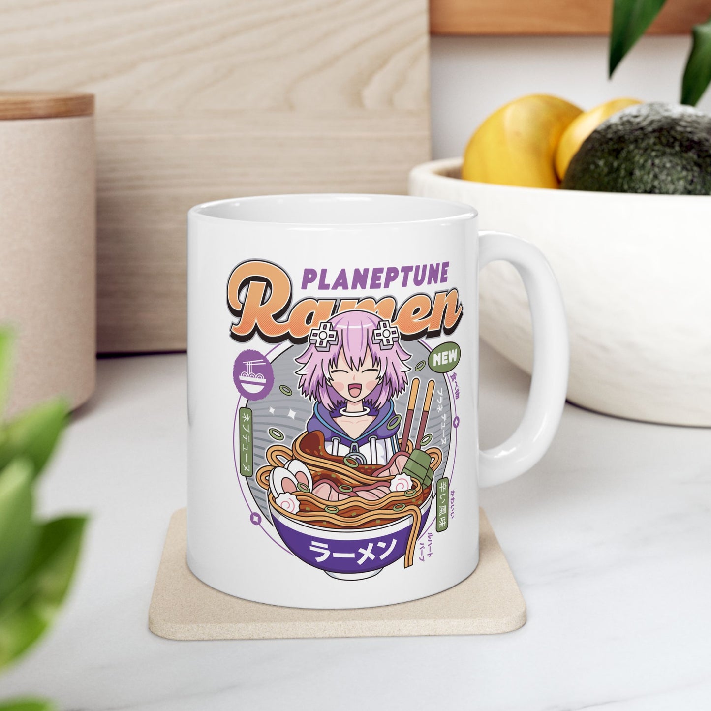 Planeptune Ramen Ceramic Mug