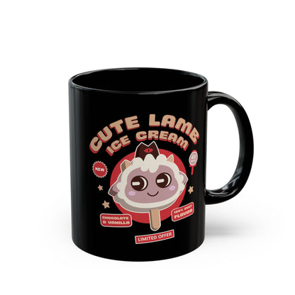 Lamb Ice Cream Black Mug