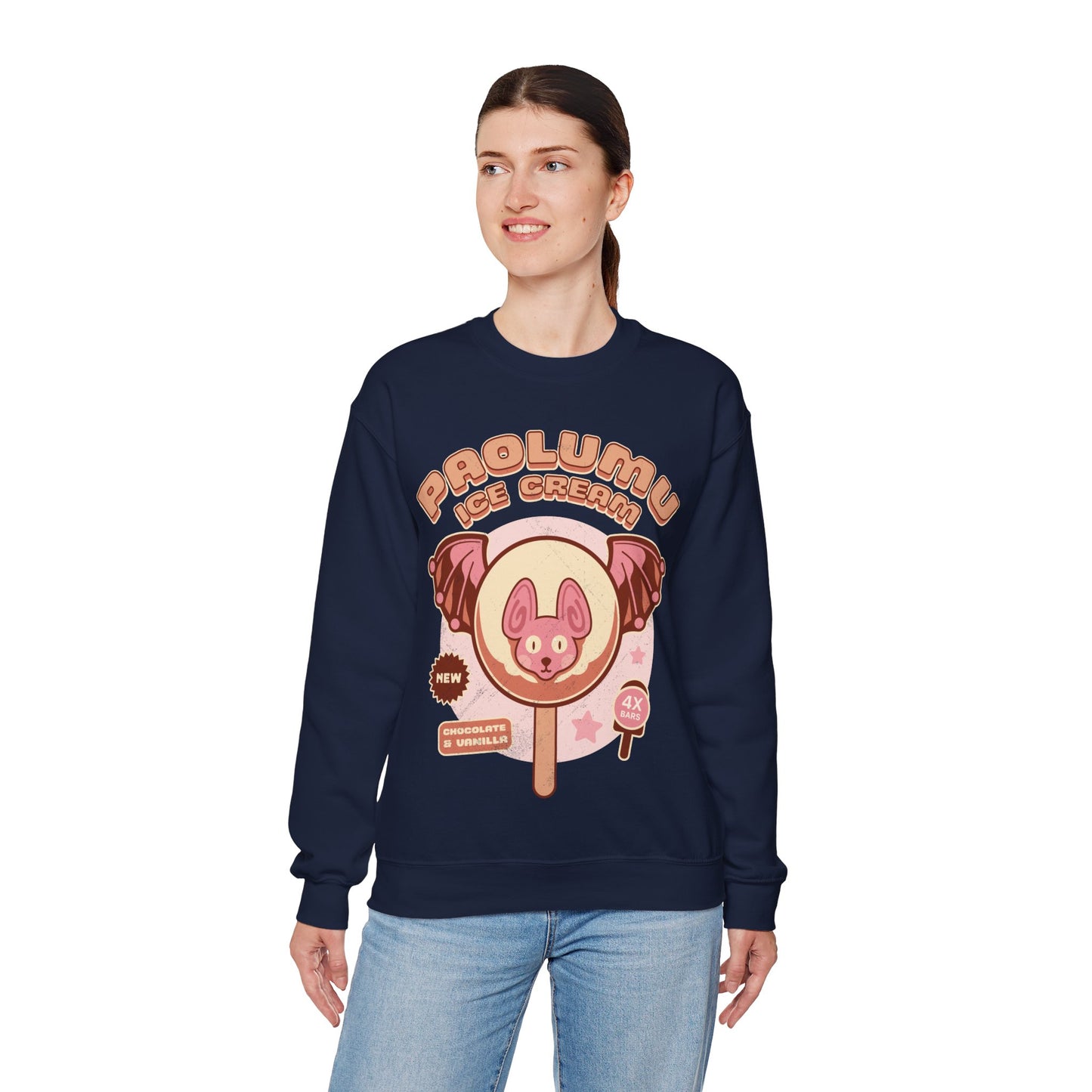 Paolumu Ice Cream Unisex Crewneck Sweatshirt