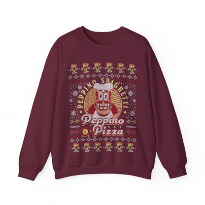 Peppino Pizza Ugly Sweater Unisex Crewneck Sweatshirt