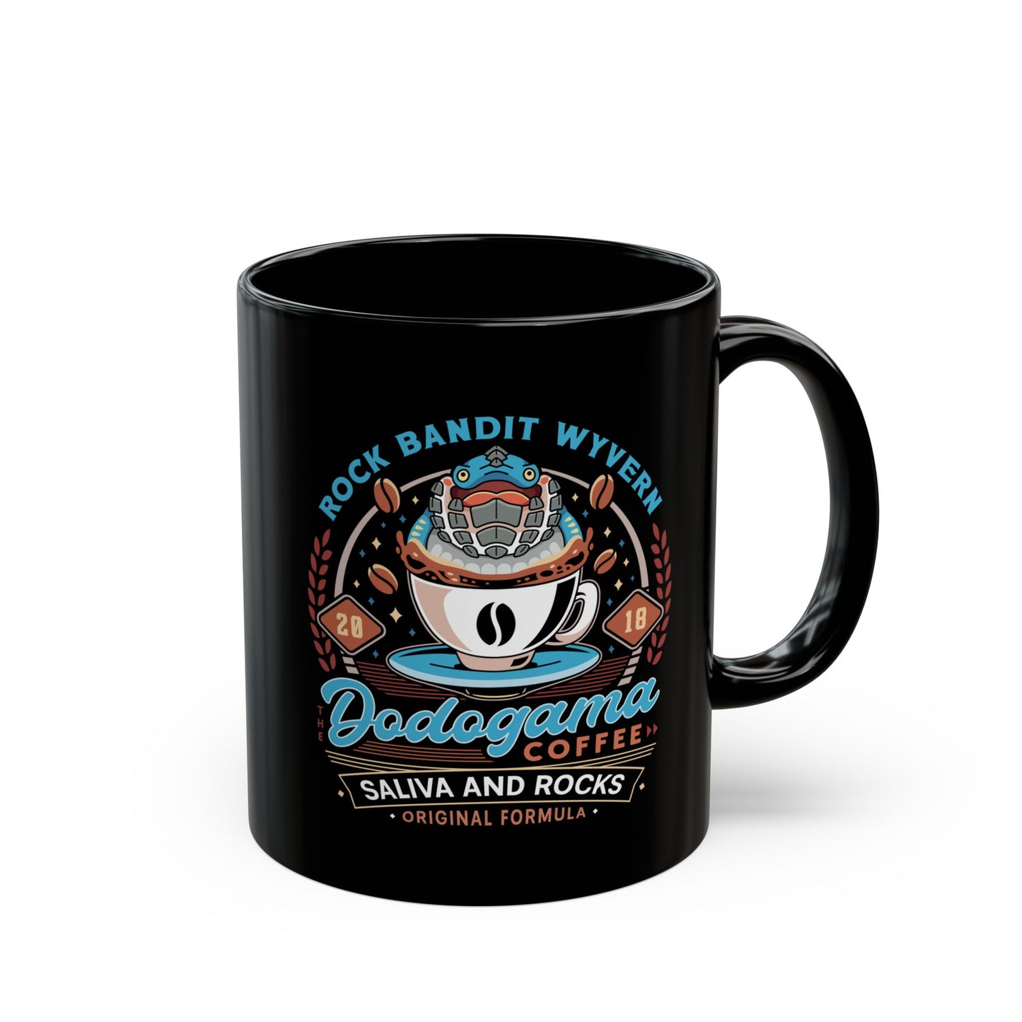 Dodogama Coffee Emblem Black Mug
