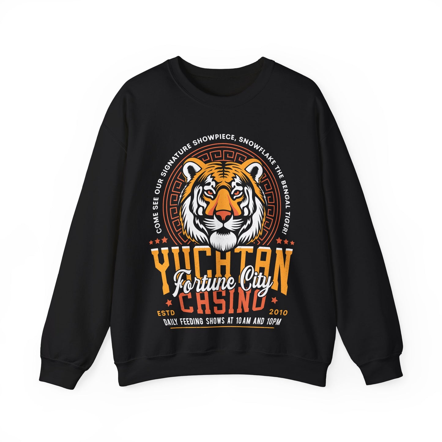 Yucatan Casino Snowflake Grunge Unisex Crewneck Sweatshirt