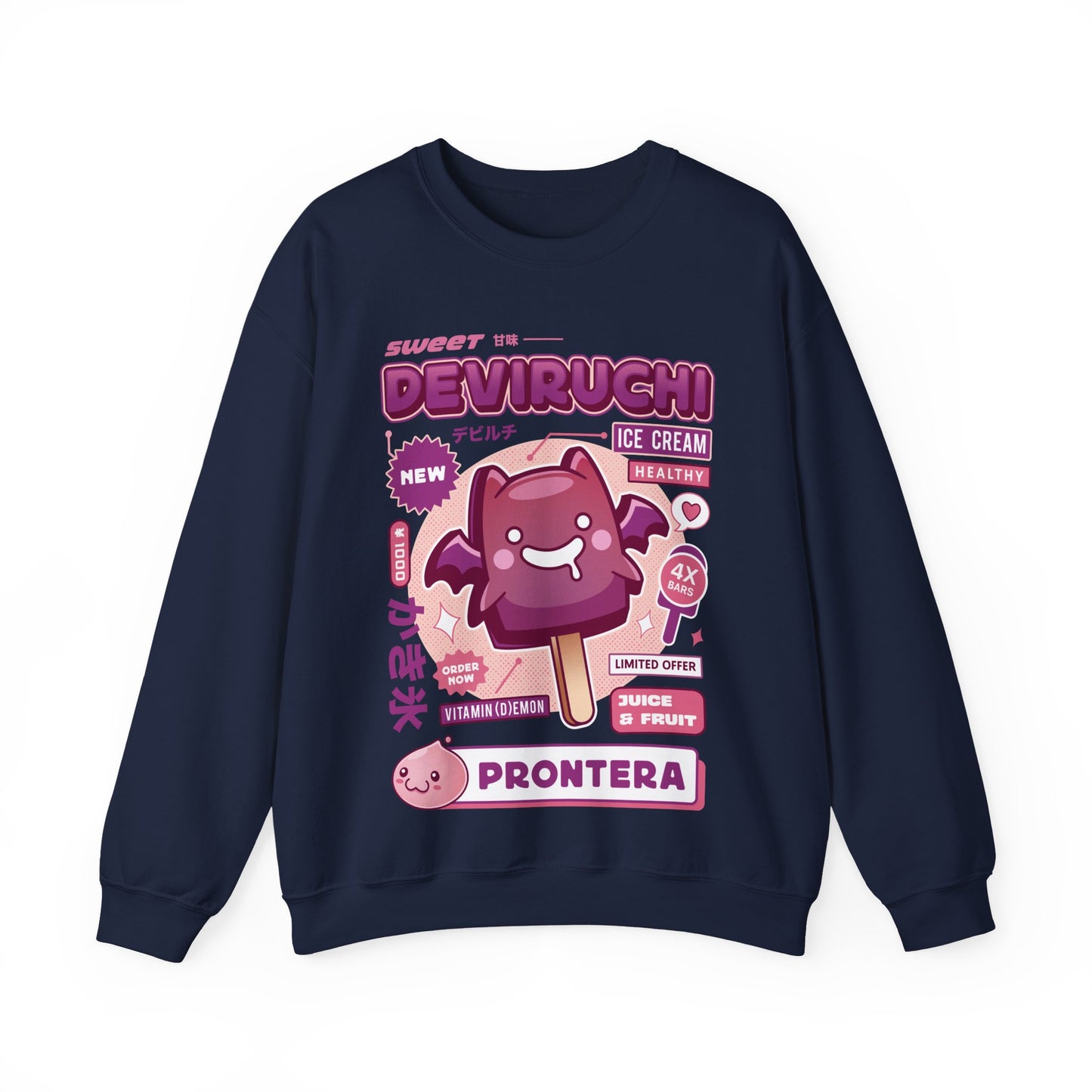 Deviruchi Ice Cream Unisex Crewneck Sweatshirt