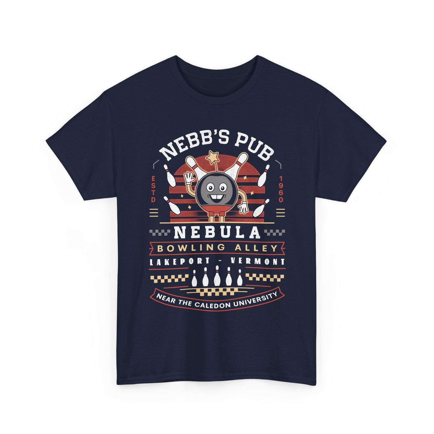 Nebb Bowling Mascot Emblem Unisex T-Shirt