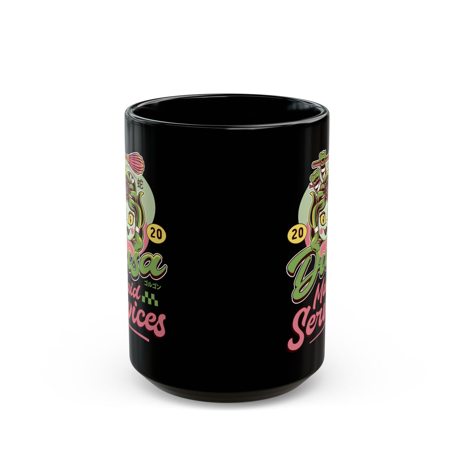 Dusa Maid Emblem Black Mug