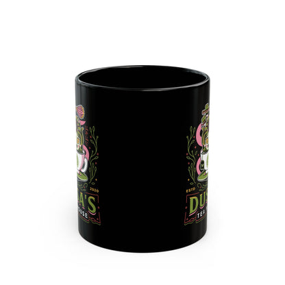 Dusa Green Tea Emblem Black Mug