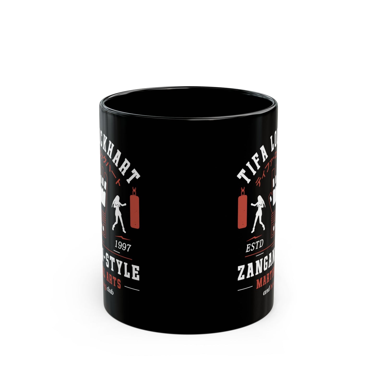 Tifa Lockhart Martial Arts Club Black Mug
