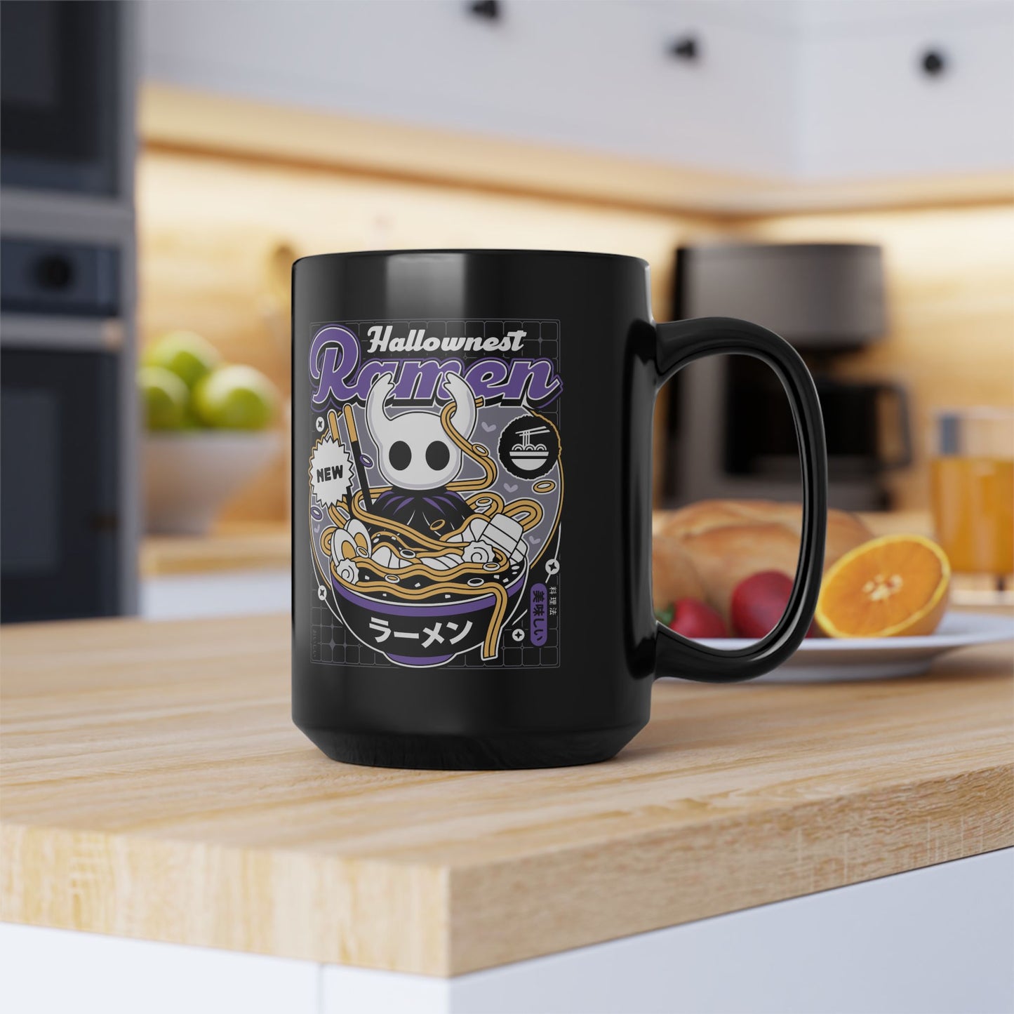 Hallownest Ramen Aesthetic Black Mug