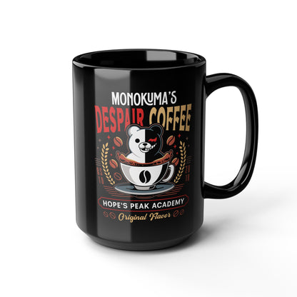 Hopes Peak Academy Coffee Crest Black Mug