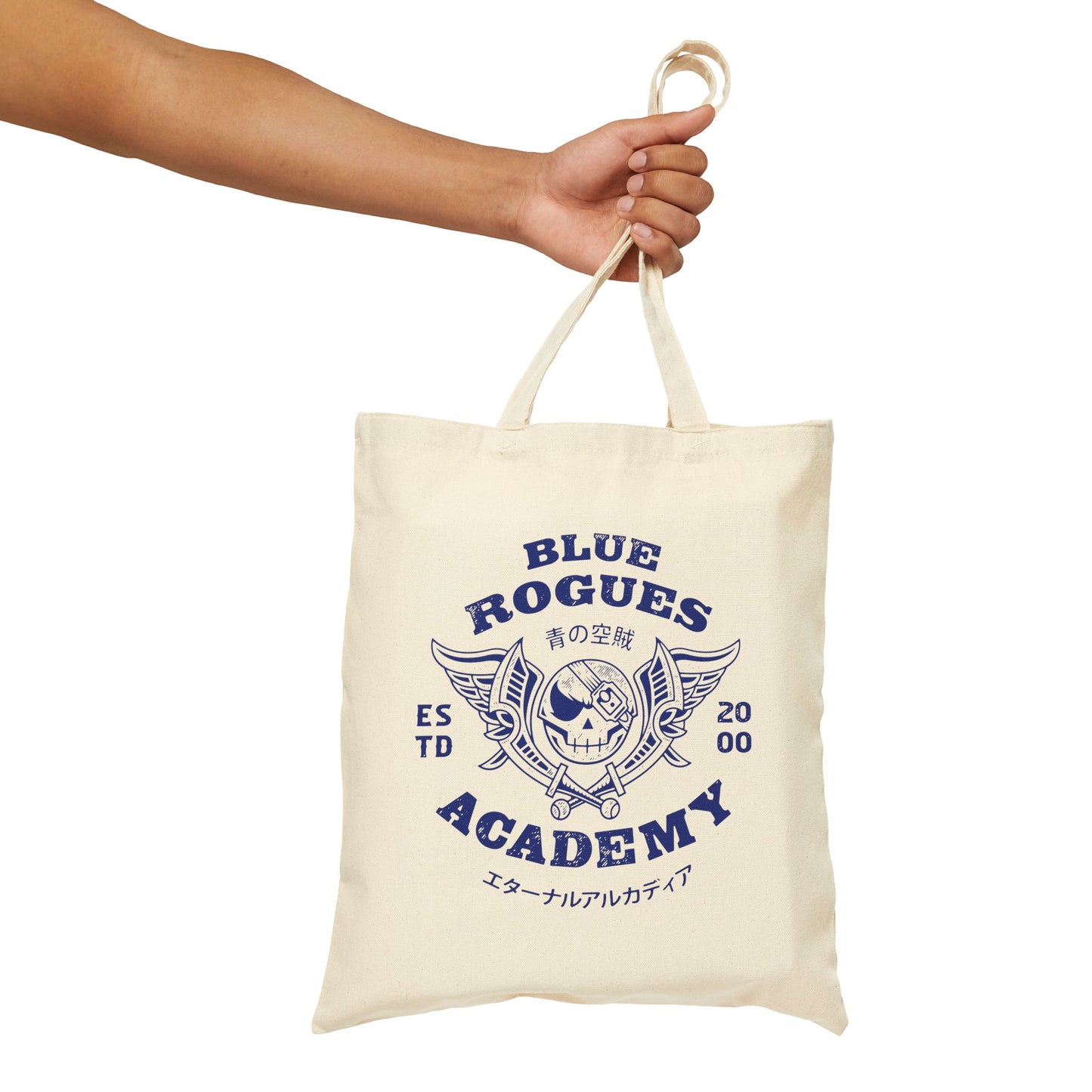 Blue Rogues Air Pirates Canvas Tote Bag
