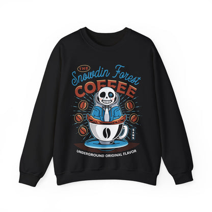 Snowdin Forest Coffee Emblem Crewneck Sweatshirt