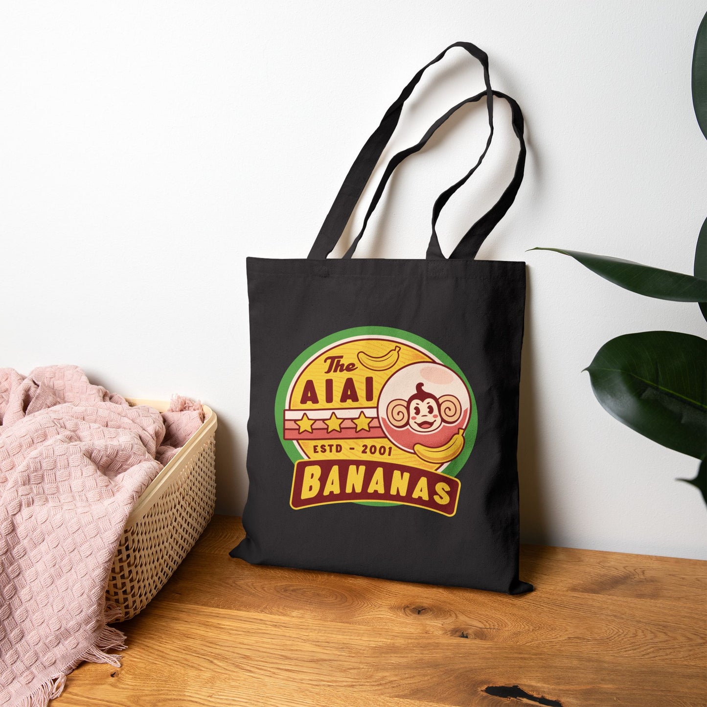 Aiai Bananas Emblem Canvas Tote Bag