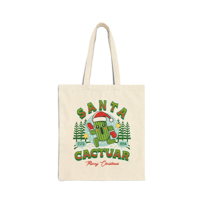 Santa Cactuar Canvas Tote Bag