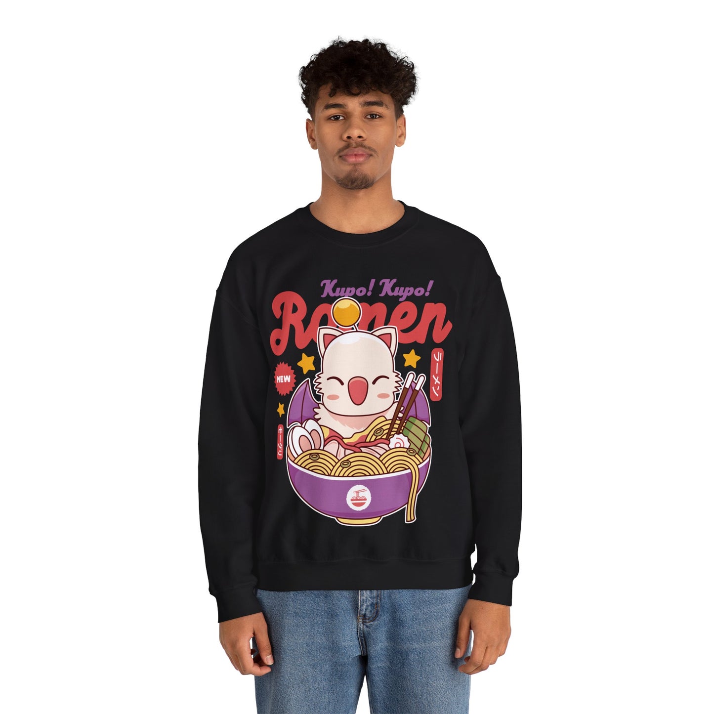 Moogle Kupo Ramen Unisex Crewneck Sweatshirt