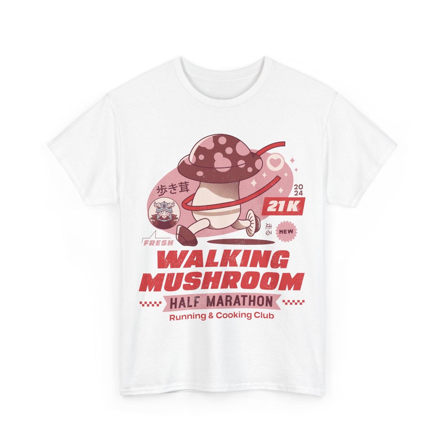Walking Mushroom Marathon Unisex T-Shirt