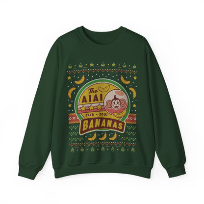 Aiai Bananas Ugly Sweater Unisex Crewneck Sweatshirt
