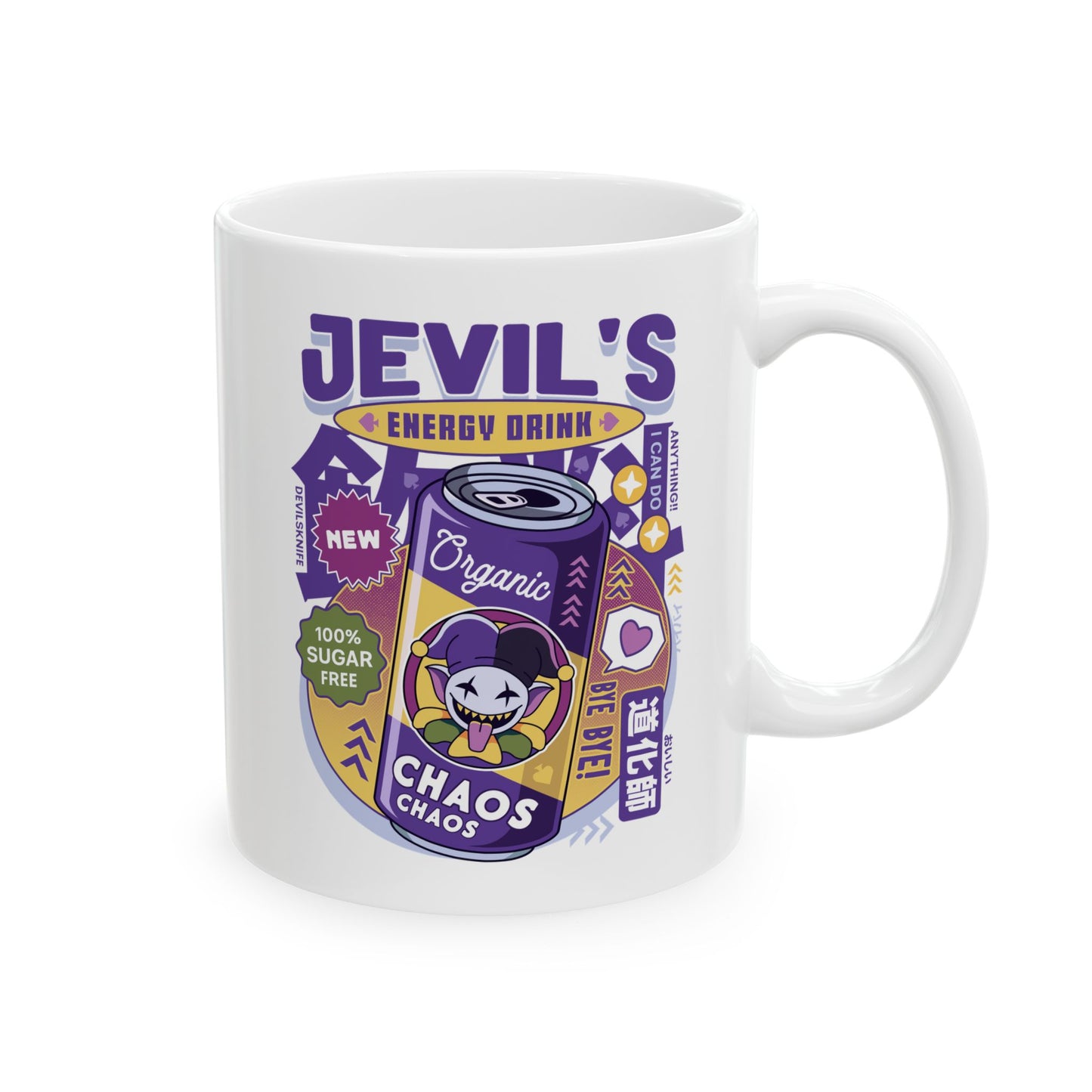 Jevil Energy Drink Ceramic Mug