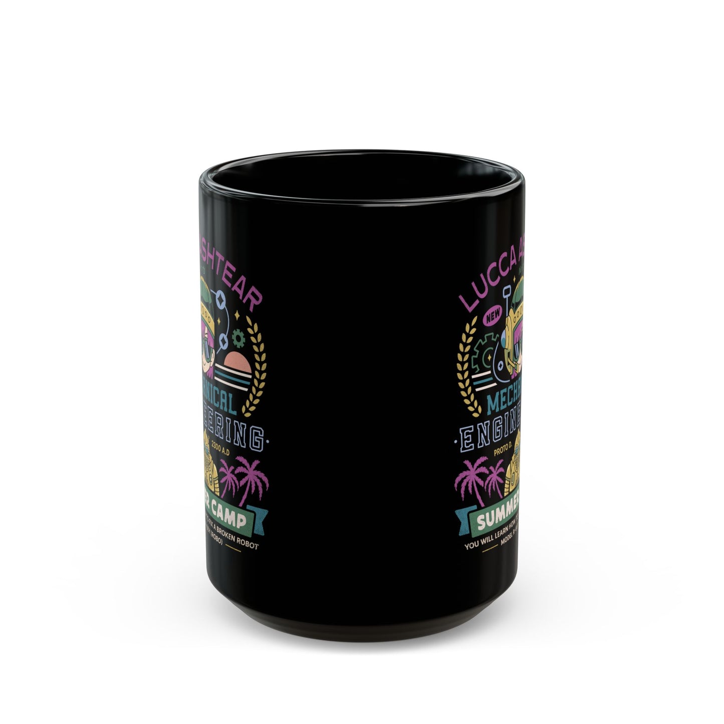 Lucca Ashtear Summer Camp Black Mug