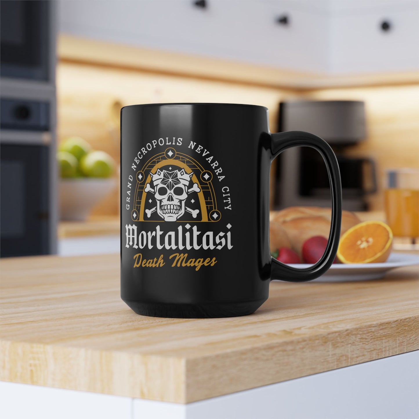 Mortalitasi Mages Emblem Black Mug