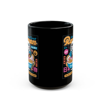 Snowdin Forest Ramen Aesthetic Black Mug