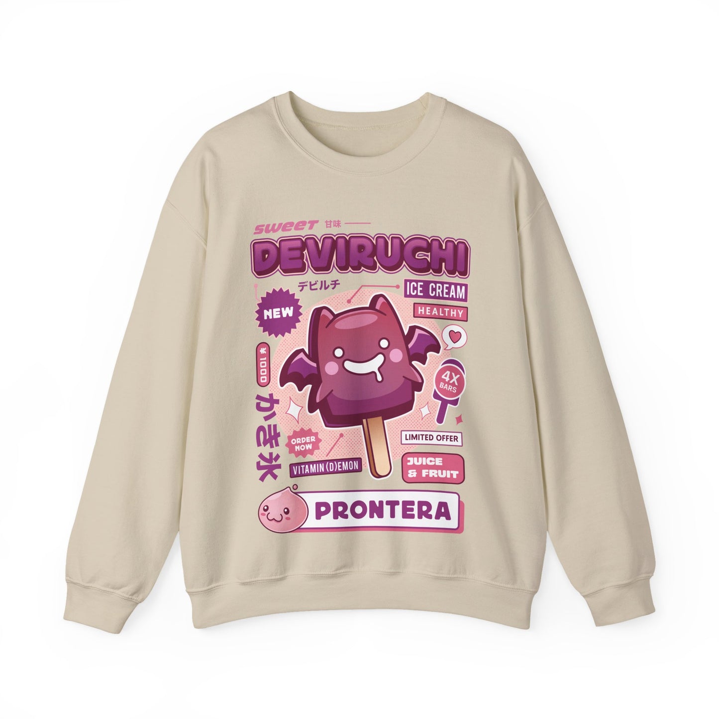 Deviruchi Ice Cream Unisex Crewneck Sweatshirt
