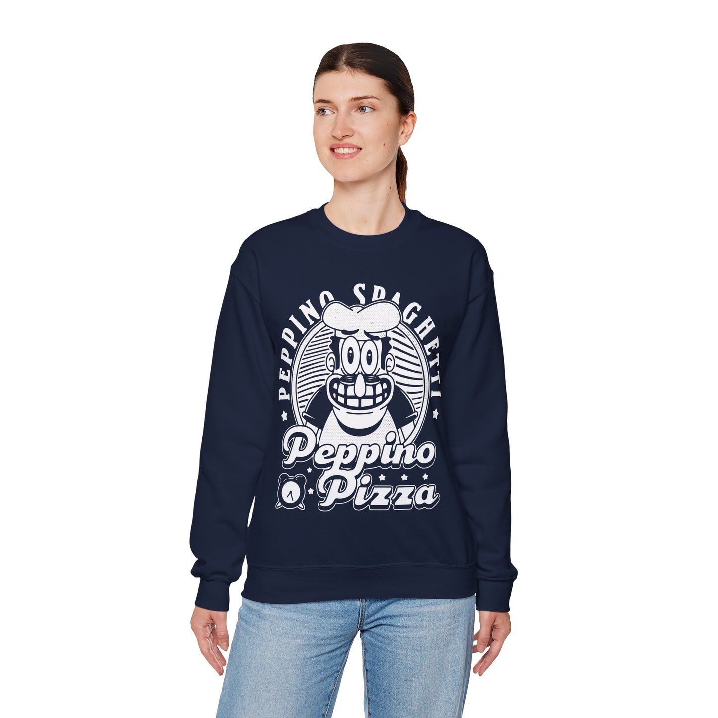 Peppino Pizza Crest Unisex Crewneck Sweatshirt