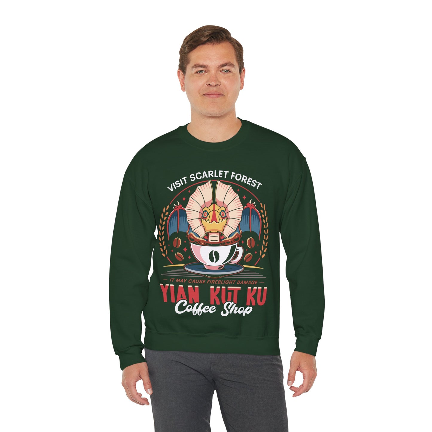 Yian Kut Ku Coffee Emblem Crewneck Sweatshirt