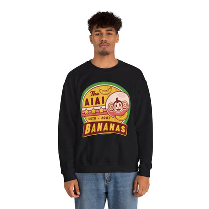 Aiai Bananas Emblem Unisex Crewneck Sweatshirt