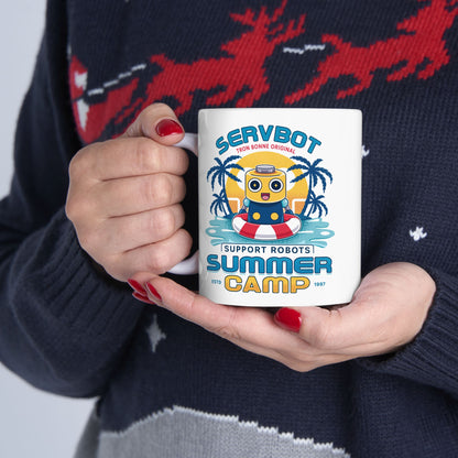 Servbot Summer Camp Vintage Ceramic Mug