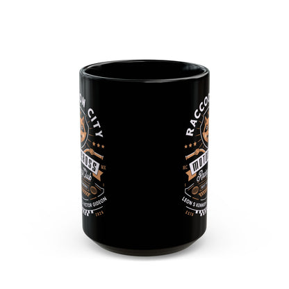 Raccoon City Racing Club Emblem Black Mug