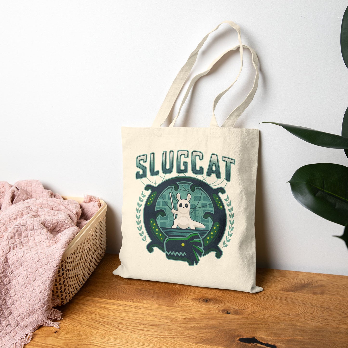 Slugcat Emblem Canvas Tote Bag