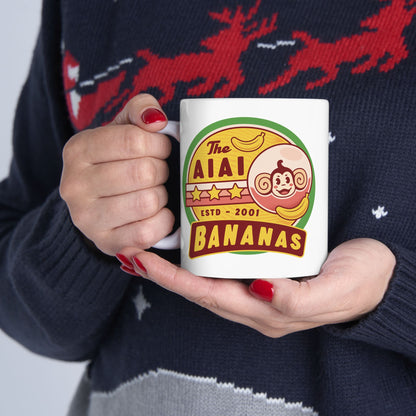 Aiai Bananas Emblem Ceramic Mug