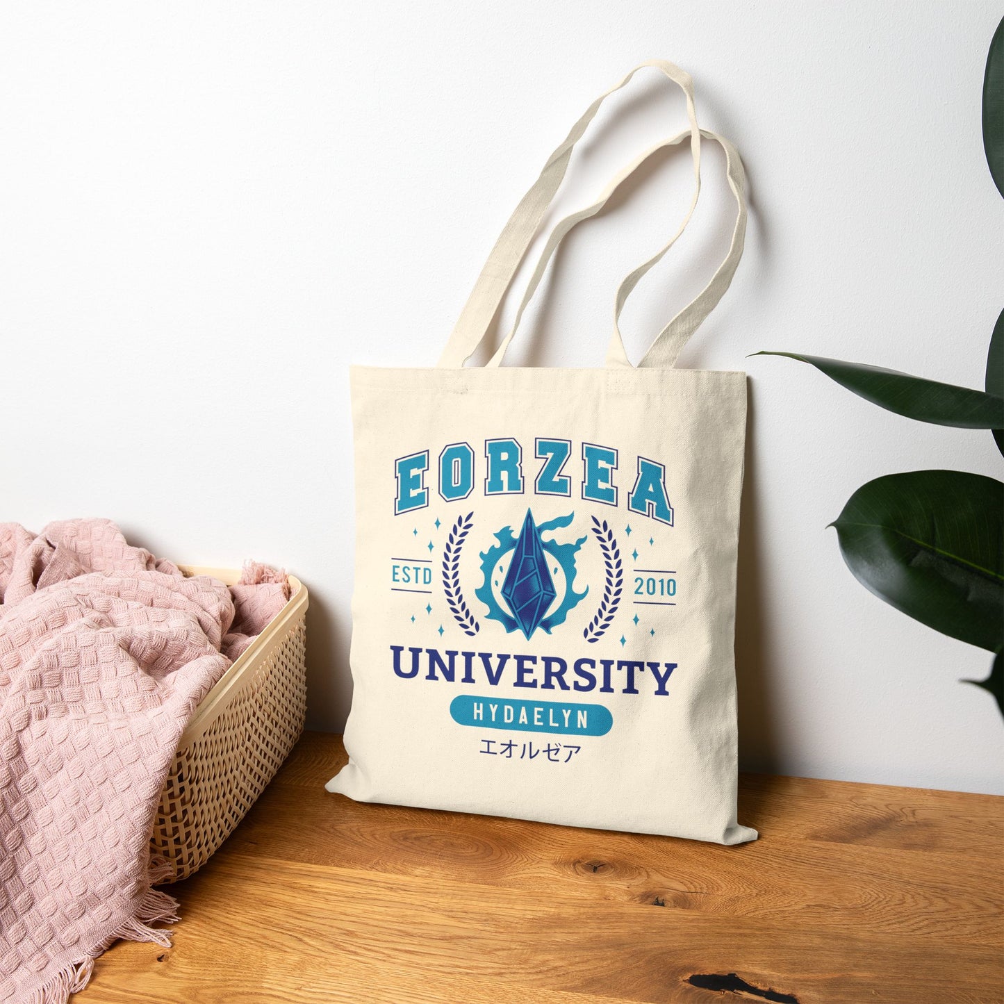 Eorzea University Cotton Canvas Tote Bag