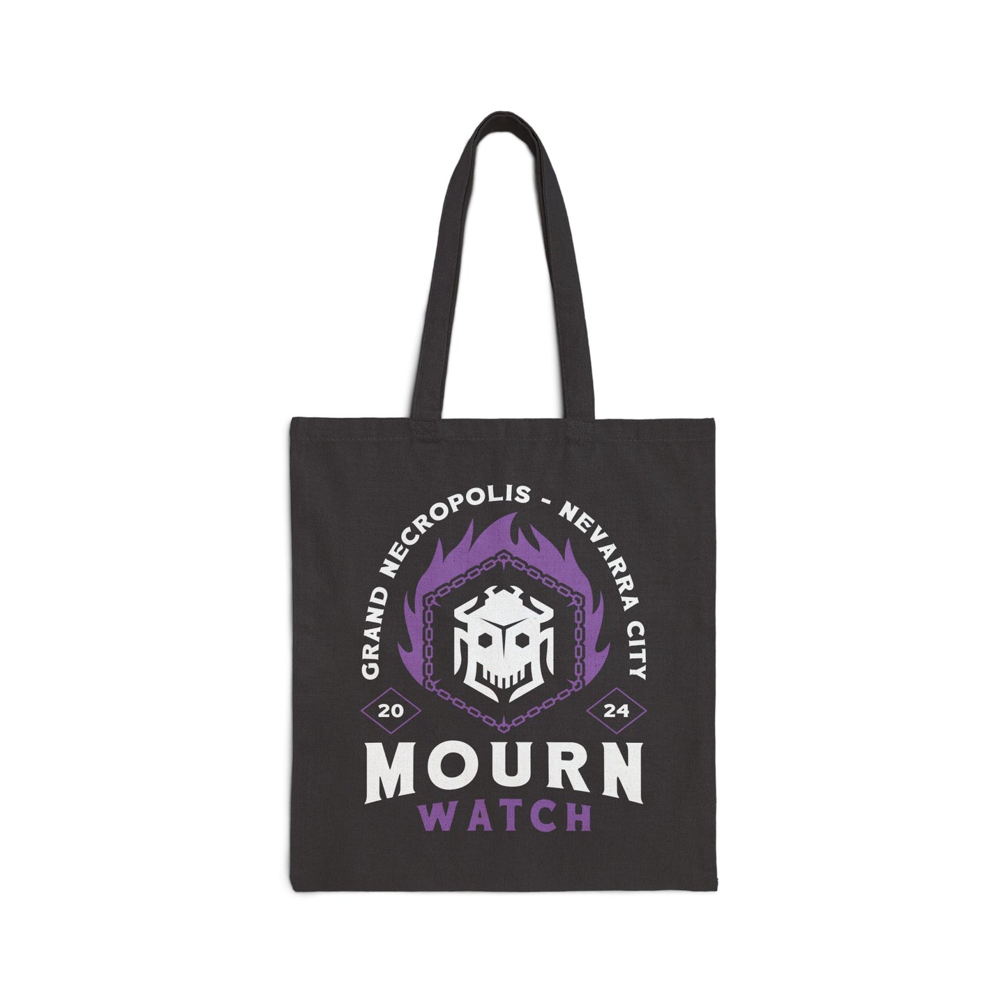 Mourn Watch Emblem Cotton Canvas Tote Bag