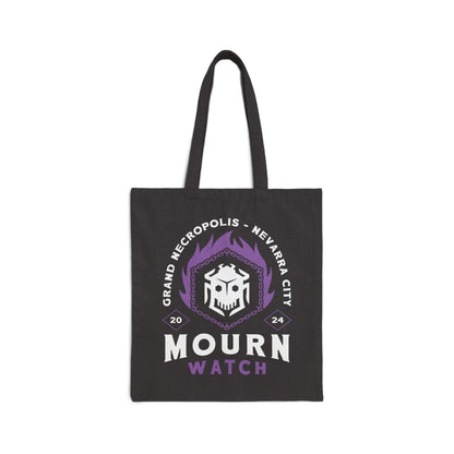 Mourn Watch Emblem Cotton Canvas Tote Bag