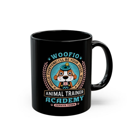 Woofio Zephyr Town Academy Black Mug