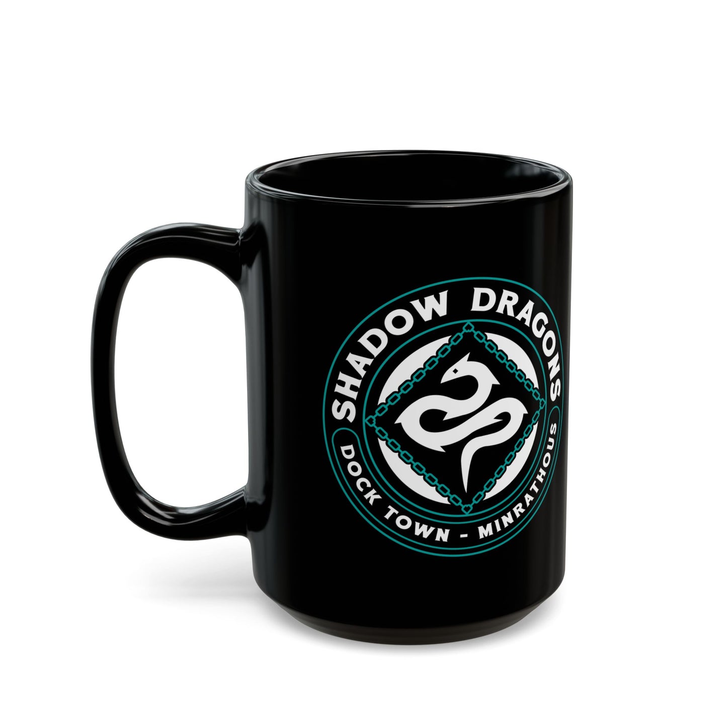 Minrathous Shadow Dragons Emblem Black Mug