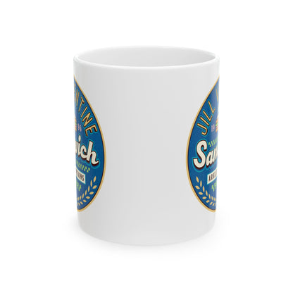 Jill Valentine Sandwich Ceramic Mug