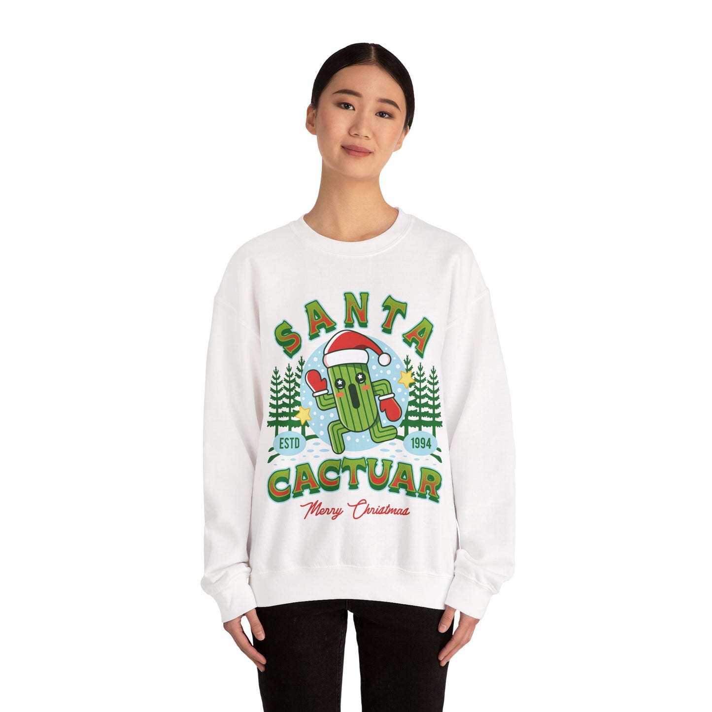 Santa Cactuar Unisex Crewneck Sweatshirt