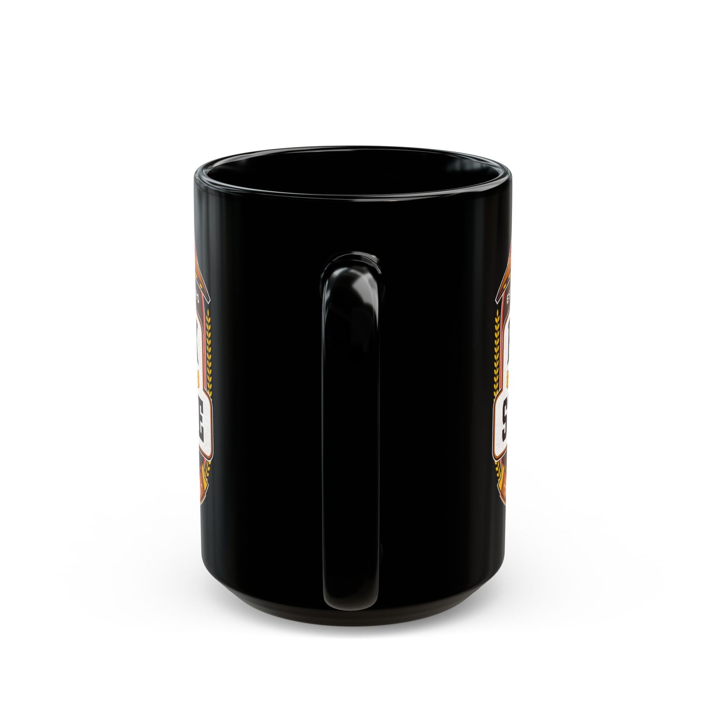 Rock And Stone Emblem Black Mug