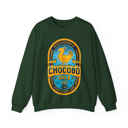 Chocobo Gold Beer Emblem Unisex Crewneck Sweatshirt